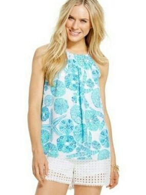 Lilly Pulitzer Target Sea Urchin Halter Swing Tank Top